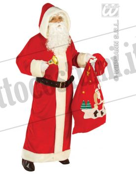 Costume Babbo Natale lungo lusso XL