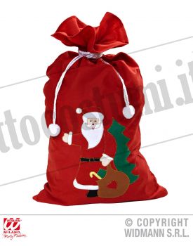 Sacco BABBO NATALE decorato 56x100