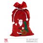 Sacco BABBO NATALE decorato 56x100