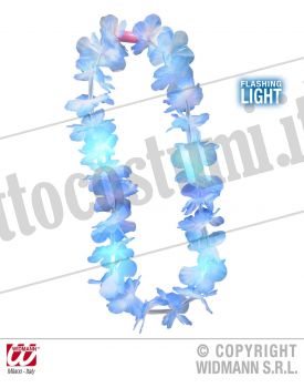 Collana HAWAIANA LUMINOSA azzurra