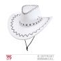 Cappello COWBOY bianco con cuciture