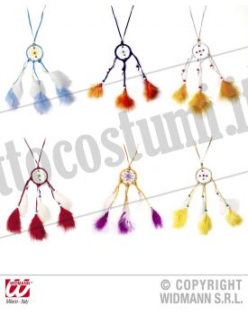 Collana DREAMCATCHER con piume