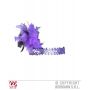 Fascia CHARLESTON in PAILLETTES con MARABOU : Viola