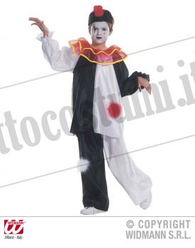 Costume PIERROT rouge bambino