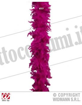 Boa in piume lusso FUCSIA 180 cm