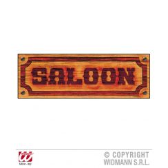 Insegna SALOON 78x26 cm