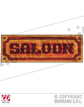 Insegna SALOON 78x26 cm