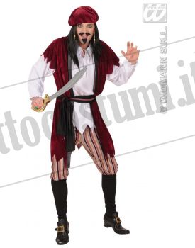 Costume pirata dei caraibi (lusso)