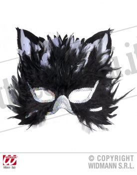 Maschera GATTO IN PIUME