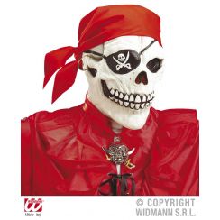 Maschera TESCHIO PIRATA con bandana e orecchino