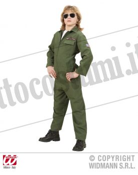 Costume PILOTA di JET da COMBATTIMENTO bambino