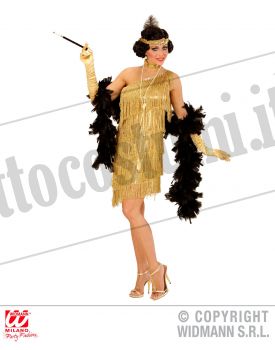 Costume CHARLESTON SCINTILLANTE ORO