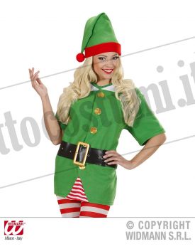 Costume unisex ELFO aiutante di Babbo Natale