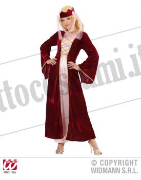 Costume REGINA MEDIEVALE rosso